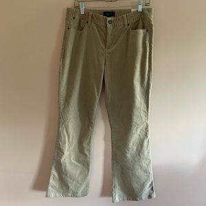 Talbots NWT signature bootcut style khakis pants corduroy tan work